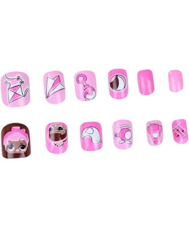minkissy Children Fake Nail 3 Sets Cartoon Nail Art Sticker Kids Art Fake Nail Nail Stickers Kids False Nail Colorful Finished Nail Art Child Colorful Kids Nail Stickers - Buy Online on GoSupps.com