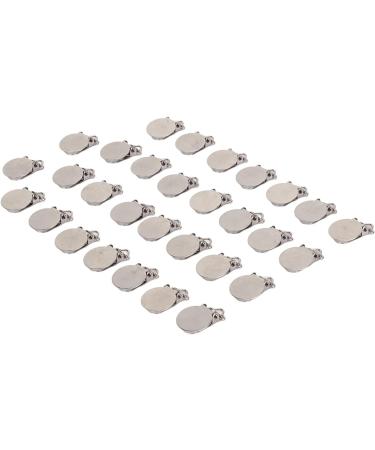 30 Pack Round Metal Pacifier Clips for Teething Relief - Rust Proof Galvanized Stainless Steel for Kids - Buy Online on GoSupps.com
