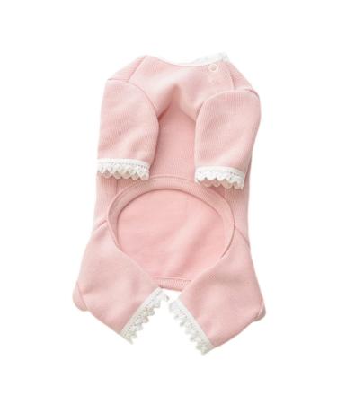 Dog shirt breathable dog outfit stretch deep shirt autumn and winter pet clothes dog clothes four -legged clothing puppy clothing base clothing teddy cat clothes pet xxl pink