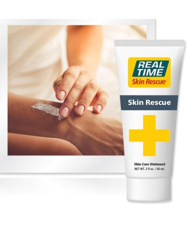 Real Time Skin Rescue Ointment - 2 Ounce Tube | Intensive Skin Relief for Dryness, Irritation, Burns, and Scars 2 Fl Oz (Pack of 1) - Buy Online on GoSupps.com