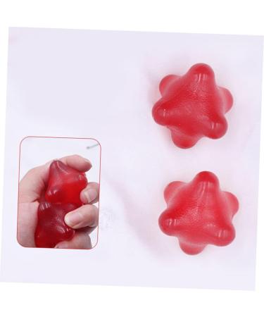 Frcolor Massage Ball Roll - 2 Pack Manual Therapy & Yoga Muscle Roller for Pain Relief | Red Hand Massage Tool - Buy Online on GoSupps.com