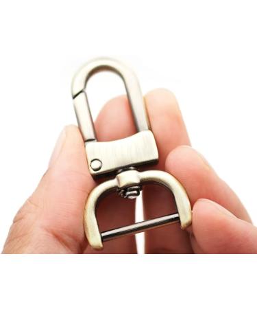 CRAFTMEMORE 2pcs Detachable Snap Hook Swivel Clasp w/Screw Bar - 1-1/2 Inch Brushed Brass - Buy Online on GoSupps.com