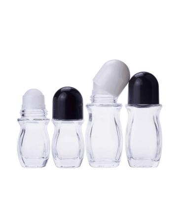 2 Pack 30ml Refillable Clar-on Roll-on Deodorant Bottles | Essential Oil Glass Holder for Aromatherapy & Perfume - Buy Online on GoSupps.com