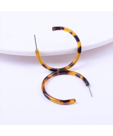 Buy DoubleNine Hoop Round Acrylic Earrings | Open Circle Geometric Dangle Bohemian Jewelry for Women & Girls - Perfect Gift (Dark - Buy Online on GoSupps.com