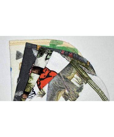 8x8 Inch Dinosaur Printed Flannel Little Wipes - Soft 1 Ply Fabric - Buy Online on GoSupps.com