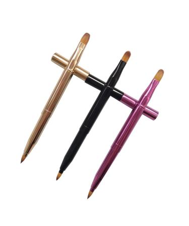 Angoily 9 Pcs Retractable Lip & Concealer Brush Set - Professional Makeup Tools for Home & Salon Use Perfect Travel Applicators - Buy Online on GoSupps.com