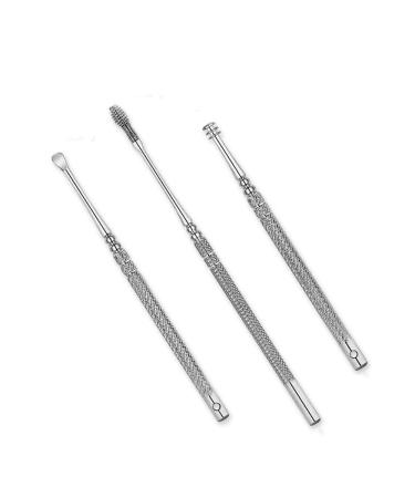 6Pcs Earpick Spoon Set for Ear Cleaning and Wax Removal - Silver - Buy Online on GoSupps.com