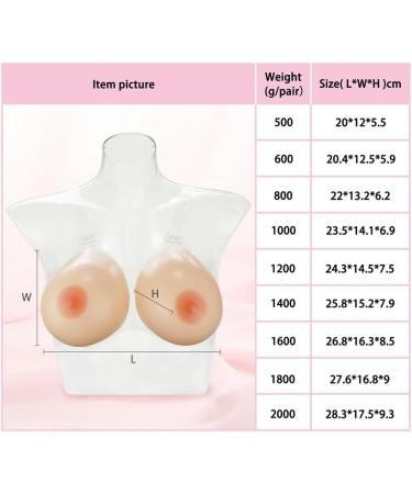 FESVINA Silicone Breast Forms for Crossdressers & Transgender | A Cup (500g/pair) - Mastectomy & Cosplay - Buy Online on GoSupps.com
