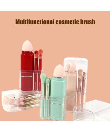 Makeup Brush Portable Makeup Brush 1 Set Functional Transparent Storage Box Makeup Brush Set Lightweight Beauty (Color : Red) - Buy Online on GoSupps.com