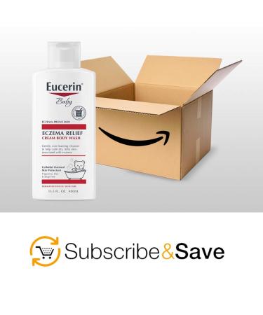 Eucerin Baby Eczema Relief Cream Body Wash 13.5 fl oz - Gentle & Soothing for Sensitive Skin - Buy Online on GoSupps.com