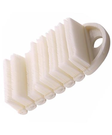 nail brush nail clean up brush nail cleaner brush Clean Brush Nail Cleaning Brush Fingernail Scrub Finger Brush Toe Brush Manicure tools white baby Polypropylene soft fur
