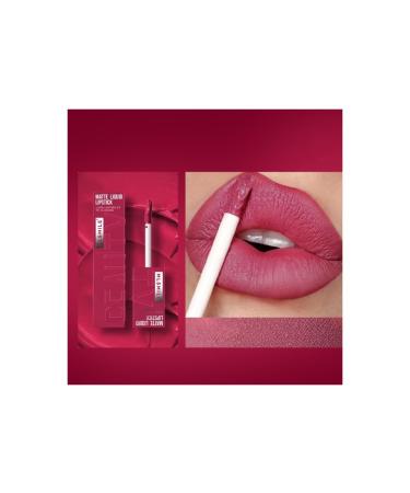 Matte Liquid Lipstick Matte Velvet Lip Gloss High Pigmented Lip Stain Tint Makeup Long Lasting Waterproof Non-Stick Cup Not Fade Lip Blam Lip Makeup Gift for Women (04)