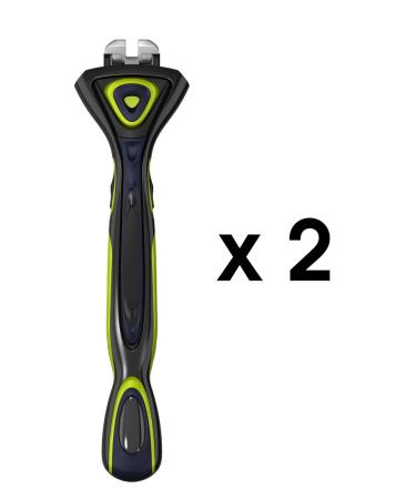 DORCO Pace 6 Sport Razor System - Six Blade Trimmer with Pivoting Head (2 Replacement Handles) - Buy Online on GoSupps.com