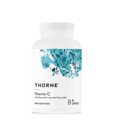 Thorne Vitamin C with Flavonoids - Blend of Vitamin C and Citrus Bioflavonoids from Oranges the Way They're Found Together in Nature - 90 Capsules