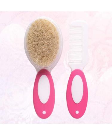 COHEALI Baby Hair Brush Set | Wooden Newborn Care Hairbrush & Comb | Soft Bristle Toddler Head Massager - Buy Online on GoSupps.com