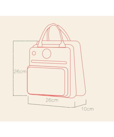 LCY Designer Baby Accessories Bag | Small Diaper Organizer Messenger Backpack | Stylish Rose Diaper Bag for Moms - Buy Online on GoSupps.com