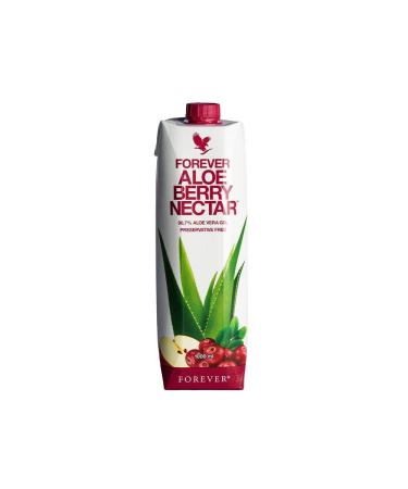 Forever Living Products Aloe Berry Nectar 1000ml Cranberry-Apple Flavored Aloe Vera Gel 90.7% Pure Inner Leaf Aloe Vera Gel No Added preservatives Gluten Free