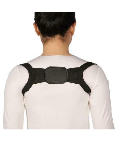 Back Correction Belt | Adjustable Comfortable Back Brace for Neck & Back | Breathable Posture Support (Black Size M - Buy Online on GoSupps.com