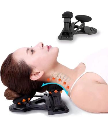 Magic Neck Support Neck and Shoulder Relaxer 8Height Adjustable Design Cervical Traction Device for TMJ Pain Relief and Cervical Spine Alignment