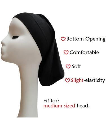 3 Pack Dreadlocks Tube Socks for Locs Braids Twists - Navy Blue, Black, Wine Red - Buy Online on GoSupps.com