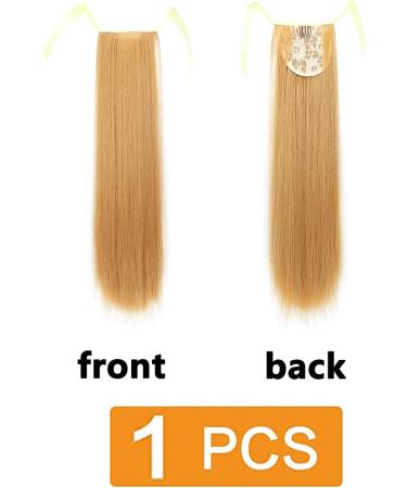 PrinFantasy Blonde Curly Clip In Ponytail Hair Extension 22 inch - Light Brown Fake Ponytail Extension - Buy Online on GoSupps.com