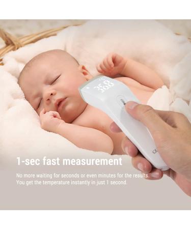 CEM DT-8807S No-Touch Infrared Thermometer for Adults and Kids - FDA and CE Certified - Touchless Baby Thermometer with Large LED Display and Gentle Vibration Alert - Buy Online on GoSupps.com