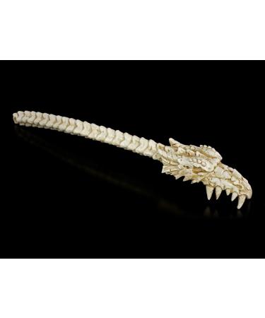 Fantasy back scratcher - dragon skull | Gothic decoration hand-painted