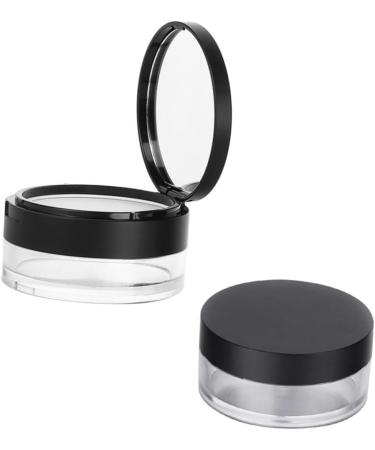 MAGICLULU 2 Pcs Cosmetic Case Empty Loose Face Powder Hen Figurine Makeup Powder Travel Loose Powder Puff 7*3.8cmx2pcs Blackx2pcs - Buy Online on GoSupps.com
