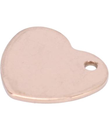 Pet Name Tag Heart Shape Personalized Dog Tags Stainless Steel 20pcs Long Lasting Cat Tags DIY Pet ID Tag for Pet Jewelry(Heart-Rose Gold 13 * 14mm 20 pcs) - Buy Online on GoSupps.com