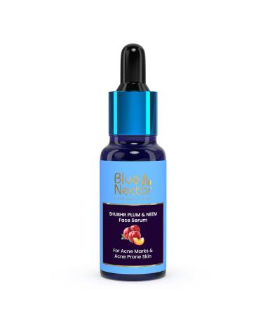 Blue Nectar Plum Face Serum for Acne and Marks | Oil-Free Solution for Oily Skin | Minimize Pores & Smooth Texture (8 Herbs 30ml)