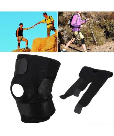 GoGadget-Zone Adjustable Knee Brace Support for Meniscus Tears and Joint Injuries - Neoprene Open Patella, Compression Stabilizer for Pain Relief - Black - Buy Online on GoSupps.com