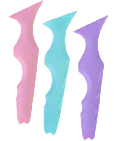 MAGICLULU 15 Pcs Silicone Beauty Ruler Mascara Applicator Purple Mascara Lash Tool Lipstick Wearing Face - Buy Online on GoSupps.com