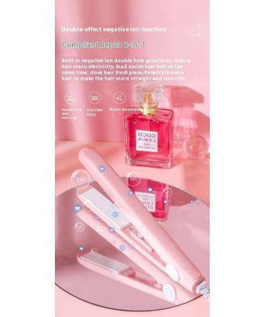 Portable Ceramic Mini Hair Curler & Straightener | Fast Heating 2-in-1 Travel Curling Iron for Short Hair (Green - Buy Online on GoSupps.com