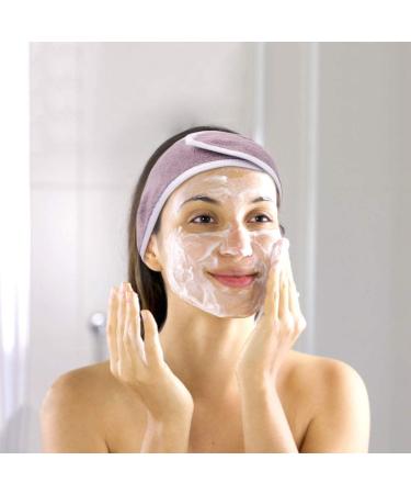 KinHwa 3 Pack Spa Facial Headband Makeup Hair Band Women Skincare Adjustable Microfibre Headband for Washing Face Sports Yoga Purple Purple 3 count (Pack of 1) - Buy Online on GoSupps.com