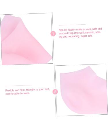 POPETPOP 1 Pair Protective Socks Silicone Gel Ladies Socks Foot Moisturizing Socks Lotion Infused Socks Cracked Feet Foot Spa Socks Feet Treatment Sock for Rough Skin Sock for Dry Cracked - Buy Online on GoSupps.com