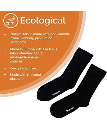 Remedywear Moisturizing Eczema Socks for Adults - Large Black Size | Inflammation Relief with Tencel & Zinc - Buy Online on GoSupps.com