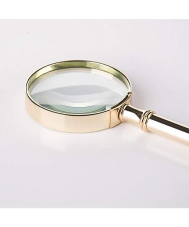 Magnifying Glass 20 Times HD Reading Identification Handheld Portable Copper Handle Good Times - Buy Online on GoSupps.com