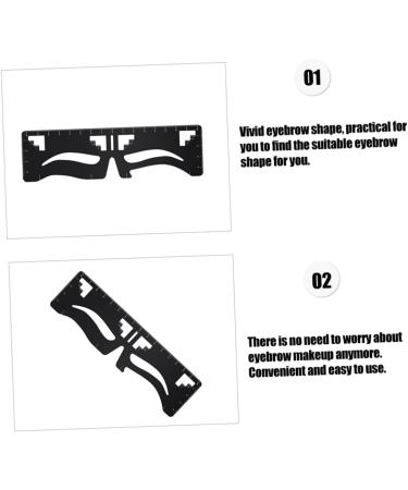 Housoutil Eyebrow Design Eyebrow Card Reusable Eyebrow Stencil Caliper Convenient Eyebrow Stencil Make up - Buy Online on GoSupps.com