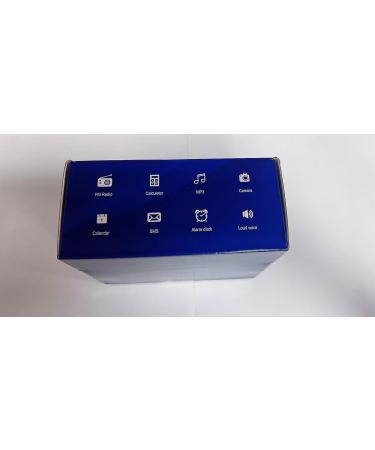 CHAKEYAKE 2G Unlocked Flip Phone for Elderly with SOS Button, Large Buttons, and Charging Cradle - Blue - Buy Online on GoSupps.com