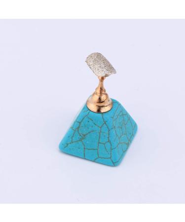 Healeved Nail Practice Nail Bracket Nail Display Stand Acrylic Stands for Display Nail Art Tool Nail Practice Stand Turquoise Nail Stand Manicure Nail Display Rack Base 10x7cm Blue - Buy Online on GoSupps.com