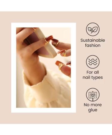 Halal Finger Nail Rings Set of 10 - Reusable and Adjustable - Gold - Buy Online on GoSupps.com