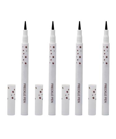 Granvoo 4pcs Makeup Freckle Pen,Long Lasting Natural Freckle Pencil,Fake Freckle Makeup Pen,for Natural Effortless Makeup