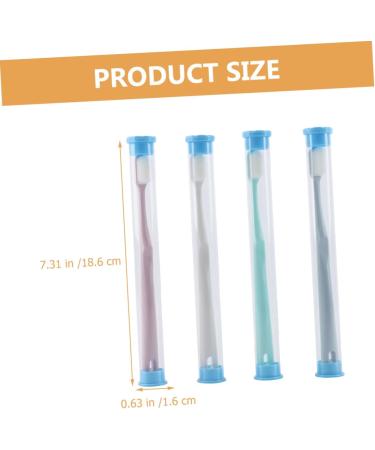 Ultechnovo Portable Tooth Cleaning Brushes - Set of 4 Charcoal Bristle Toothbrushes for Women - Ideal for Travel & Oral Care - Buy Online on GoSupps.com