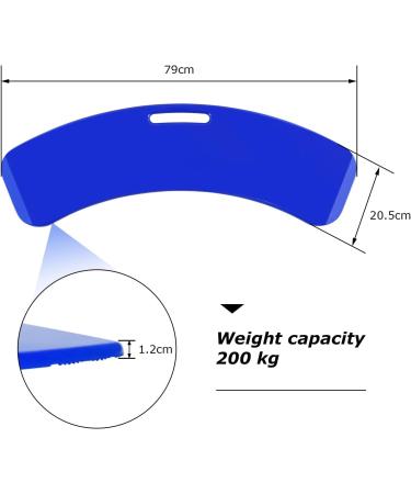 YXCMD Curved Transfer Board for Seniors & Disabled | Durable Patient Slide Aid Device | Blue Transfer Aid for Safe Transfers - Buy Online on GoSupps.com
