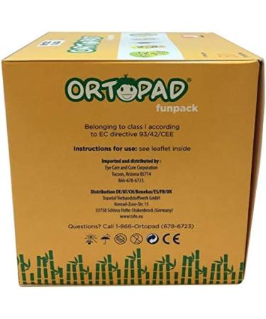 Buy Ortopad Bamboo Fun Pack Eye Patches - Medium Size (2-4 yrs) Hedgehog - 50/Box | International Shipping Available - Buy Online on GoSupps.com