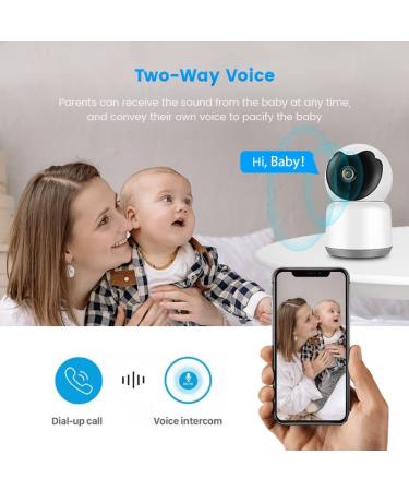 3MP Indoor Wireless Baby Monitor Camera with Night Vision & Humanoid Detection - WiFi Pet Camera for Dog and Cat - 2 Way Audio - Tuya Smart Home Security Camera - Buy Online on GoSupps.com
