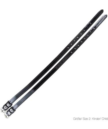 PFIFF 102919 Patent Leather Spur Straps with Rhinestones Black Size 1 (46 cm x 1.3 cm) for Women | International Shipping Available - Buy Online on GoSupps.com