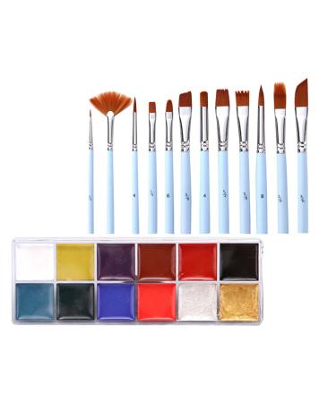 Beaupretty 1 Set Makeup Brushes & Body Color for Kids - Water-Soluble Pigment for Art & Parties - Buy Online on GoSupps.com