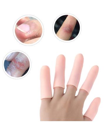 Silicone Finger Protectors (10 Pack) for Women | Gel Finger Cots & Bandages | Pain Relief for Cracked Fingers & Arthritis - Buy Online on GoSupps.com