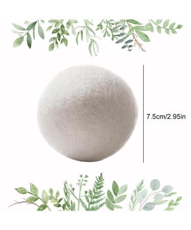 Natural Wool Dryer Balls - 6 Eco-Friendly Felt Balls for Tumble Dryers | Reduce Drying Time & Softens Clothes - Buy Online on GoSupps.com